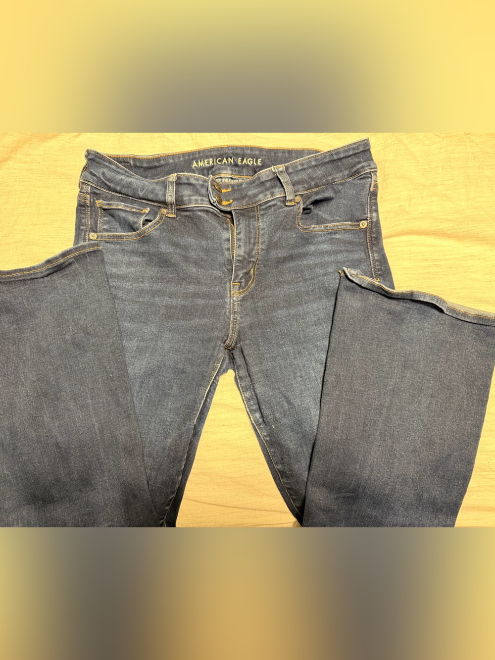 American Eagle Outfitters Women's Dark Indigo High-Rise Jeans